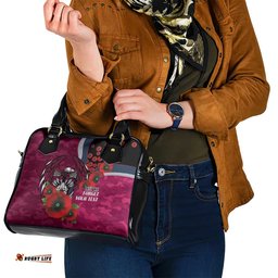 Manly Warringah Sea Eagles ANZAC Personalised Shoulder Handbag Lest We Forget Poppy Camo LT9