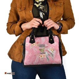 Personalised Galah Cockatoo Fighting in Pink Shoulder Handbag Australian Breast Cancer Spirit LT9