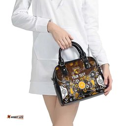 Personalized Hawthorn Hawks Shoulder Handbag Aboriginal Dot Painting Graffiti Style TS04