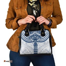 Personalized Geelong Cats Shoulder Handbag Polynesian Tribal Pattern Heritage Football TS04