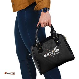 Football New Zealand Shoulder Handbag Aotearoa United Black Version LT01