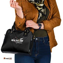 Football New Zealand Shoulder Handbag Aotearoa United Black Version LT01