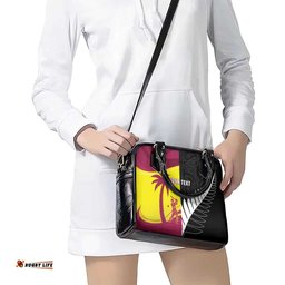 New Zealand and West Indies Cricket Custom Shoulder Handbag Black Cap Windies Together LT14