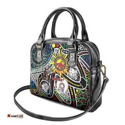 NAIDOC 50 Years of Deadly Personalised Shoulder Handbag Aboriginal Dot Art LT9