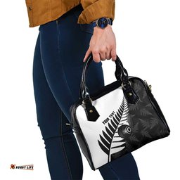 New Zealand Lawn Bowls Custom Shoulder Handbag Aotearoa Silver Fern LT14