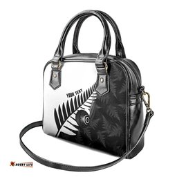 New Zealand Lawn Bowls Custom Shoulder Handbag Aotearoa Silver Fern LT14