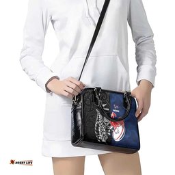France And New Zealand Rugby Shoulder Handbag Les Bleus Rooster With Maori Tiki LT05