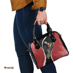 New Zealand Christmas Shoulder Handbag Flora Map with Birds LT7