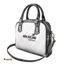 Football New Zealand Shoulder Handbag Aotearoa United White Version LT01