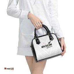 Football New Zealand Shoulder Handbag Aotearoa United White Version LT01