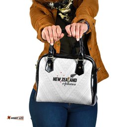 Football New Zealand Shoulder Handbag Aotearoa United White Version LT01