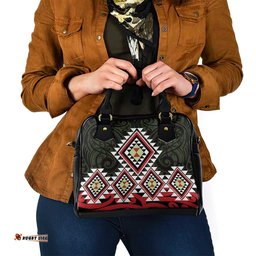 Kia Ora Aotearoa Shoulder Handbag 2025 Pasifika Maori Taniko Motifs LT14