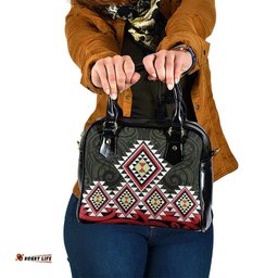 Kia Ora Aotearoa Shoulder Handbag 2025 Pasifika Maori Taniko Motifs LT14