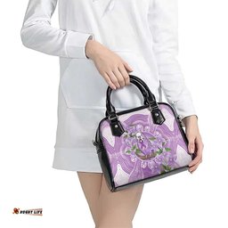 Epilepsy Awareness Budgerigar Australia Shoulder Handbag Budgie Purple Ribbon Boronia Aboriginal LT14