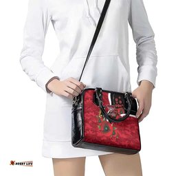 Essendon Bombers ANZAC Personalised Shoulder Handbag Lest We Forget Poppy Camo LT9