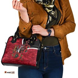 Essendon Bombers ANZAC Personalised Shoulder Handbag Lest We Forget Poppy Camo LT9