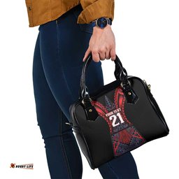 Custom New Zealand Shoulder Handbag Maori Kiwiana Pattern Tukutuku Motif LT9
