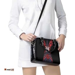 Custom New Zealand Shoulder Handbag Maori Kiwiana Pattern Tukutuku Motif LT9