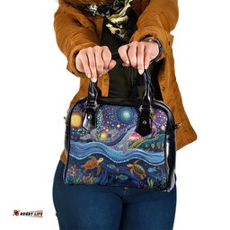 Heal Country Heal Our Nation Aboriginal Dreamtime Shoulder Handbag LT9