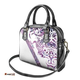 Mawhero Paua shell Kowhaiwhai Taniko Personalised Shoulder Handbag Turtle Tattoo Maori Tribal Style LT9