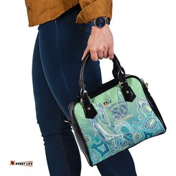 NAIDOC Week - 50 Years Deadly Torres Strait Shoulder Handbag Pastel Waves LT7