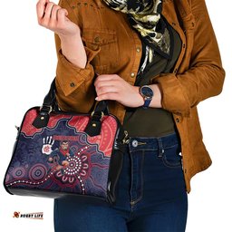 Demons Football Shoulder Handbag Aboriginal Dot Art Pattern DT05