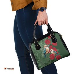 Kokaburra and Waratah Shoulder Handbag Aboriginal Art LT9