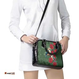 Kokaburra and Waratah Shoulder Handbag Aboriginal Art LT9