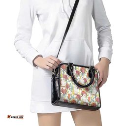 Little Corella Australia Cockatoo Shoulder Handbag Cacatua Sanguinea Banksia Seamless White LT14