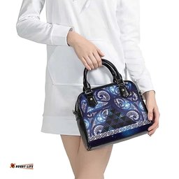 Matariki New Zealand Shoulder Handbag NZ Niho Taniwha Maori New Year Blue Galaxy LT14