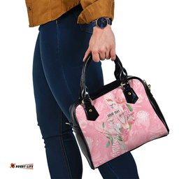 Personalised Galah Cockatoo Eucalyptus Flowers Shoulder Handbag Australian Breast Cancer Spirit LT9