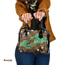 Personalised Australia Goanna NAIDOC Week 2026 Shoulder Handbag 50 Years of Deadly Aboriginal Art LT14