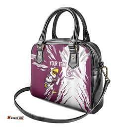 Personalized Manly Warringah Sea Eagles Shoulder Handbag Dynamic Lightning Mascot Rugby Australia TS04