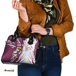 Personalized Manly Warringah Sea Eagles Shoulder Handbag Dynamic Lightning Mascot Rugby Australia TS04