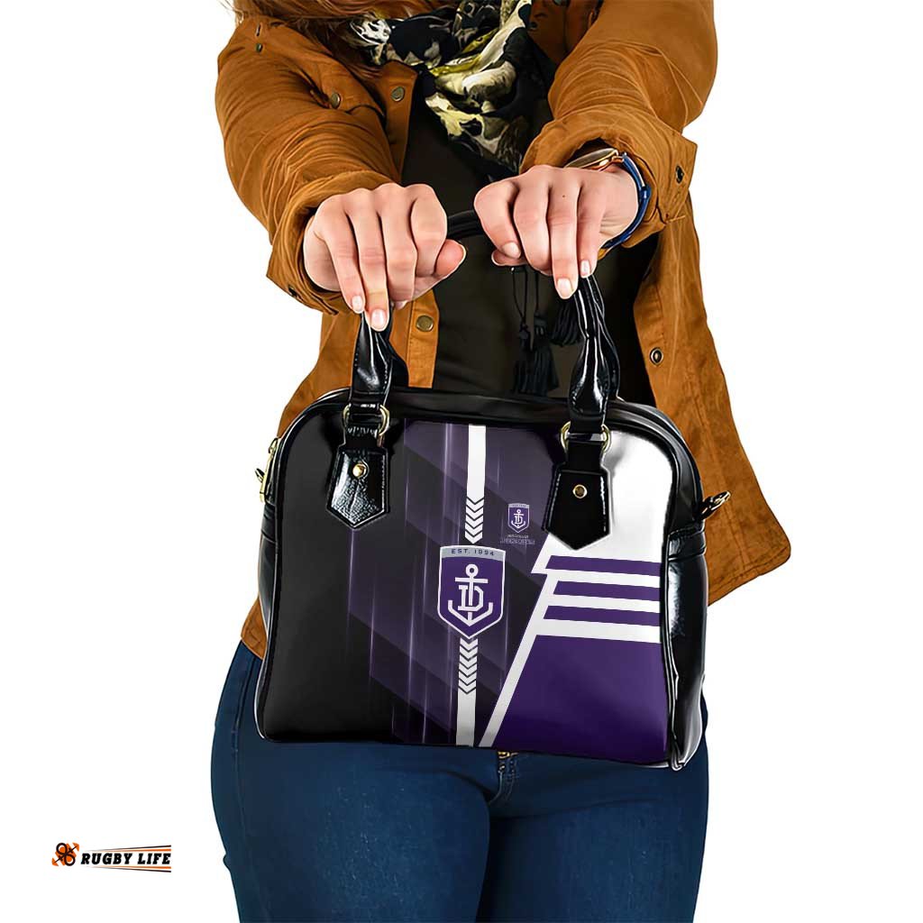 Fremantle Dockers Shoulder Handbag Modern Geometric Sports Graphic Style TS04