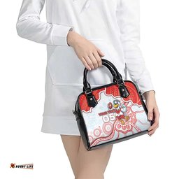 Custom Swans Football Shoulder Handbag Aboriginal Dot Art Pattern DT05