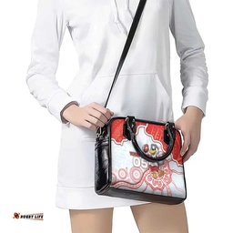 Custom Swans Football Shoulder Handbag Aboriginal Dot Art Pattern DT05