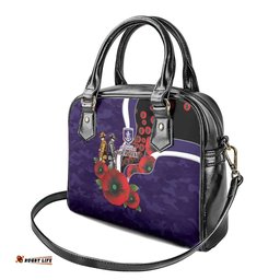Fremantle Dockers ANZAC Personalised Shoulder Handbag Lest We Forget Poppy Camo LT9
