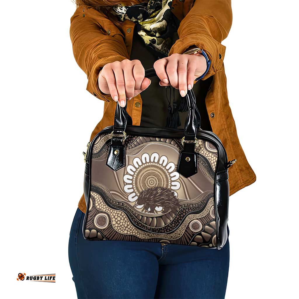 Indigenous Echidna Australia Shoulder Handbag Australian Aboriginal Art Proud LT14