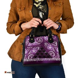 Matariki New Zealand Shoulder Handbag NZ Niho Taniwha Maori New Year Purple Galaxy LT14