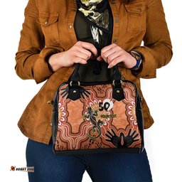Personalised Australia Lizard NAIDOC Week 2026 Shoulder Handbag 50 Years of Deadly Aboriginal Art LT14