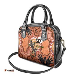 Personalised Australia Lizard NAIDOC Week 2026 Shoulder Handbag 50 Years of Deadly Aboriginal Art LT14