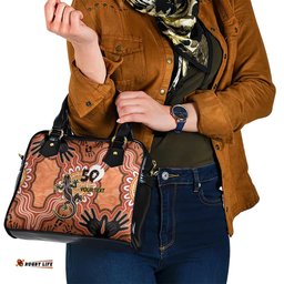 Personalised Australia Lizard NAIDOC Week 2026 Shoulder Handbag 50 Years of Deadly Aboriginal Art LT14