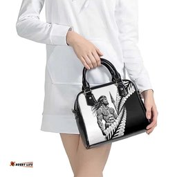 Koru Fern New Zealand Maori Tribal Warrior Shoulder Handbag LT9
