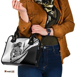Koru Fern New Zealand Maori Tribal Warrior Shoulder Handbag LT9