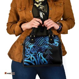 Humpback Whale Matariki New Zealand Shoulder Handbag NZ Maori Paikea Poutama Luxury Blue LT14