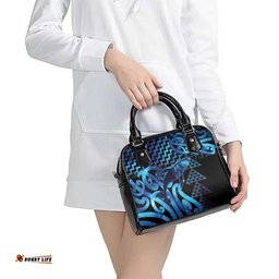 Humpback Whale Matariki New Zealand Shoulder Handbag NZ Maori Paikea Poutama Luxury Blue LT14