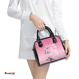 Personalised Pink Boronia of Hope Shoulder Handbag Australias Fight Against Breast Cancer LT9