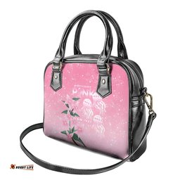 Personalised Pink Boronia of Hope Shoulder Handbag Australias Fight Against Breast Cancer LT9