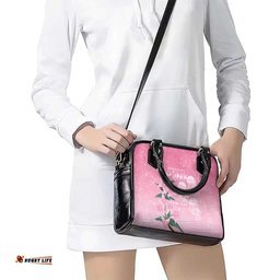 Personalised Pink Boronia of Hope Shoulder Handbag Australias Fight Against Breast Cancer LT9